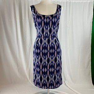 Ann Taylor Multicolor Print Knee-length Dress